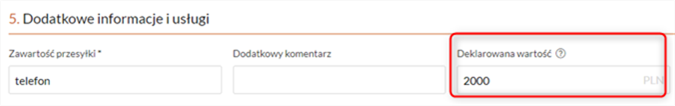 deklaracja wartości