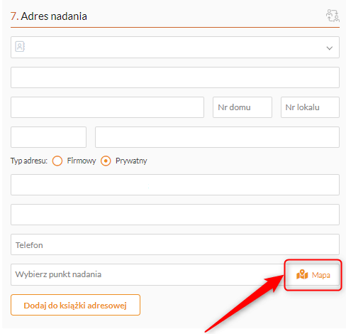 lista paczkomatów mapa
